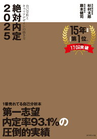 絶対内定2025 自己分析とキャリアデザインの描き方 [ 杉村 太郎 ]