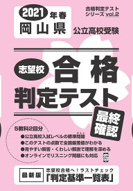 岡山県公立高校受験志望校合格判定テスト最終確認（2021年春受験用） （合格判定テストシリーズ）