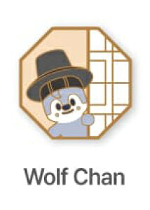 [DO IT] SKZOO BADGE (Wolf Chan Ver.) [ Stray Kids ]