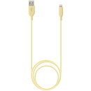 iPhone充電ケーブル ライトニングケーブル 1m イエロー 【Apple社 MFi認証】 AMP-003 YL