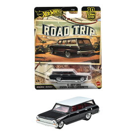 ホットウィール(Hot Wheels) カーカルチャー ロードトリップ '64 シェビー ノヴァ ステーション ワゴン ミニカー 1:64スケール Real Riders 3歳から JKF39