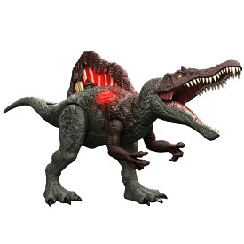 マテル ジュラシックワールド(JURASSIC WORLD)　ダメージ！ひかる スピノサウルス 子供向けフィギュア 恐竜 おもちゃ 全長:約54.8cm 4歳から グリーン HXF62