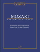 【輸入楽譜】モーツァルト, Wolfgang Amadeus: 弦楽五重奏全集 KV 174, 406, 515-516, 593, 614/原典版/Hess & Schm…