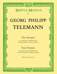 �y�A���y���z�e���}��, Georg Philipp: �u�����ȉ��y�̎t�v��� 4�̃\�i�^ TWV 41/F2, B3, f1, C2 [ �e���}��, Georg Philipp ]