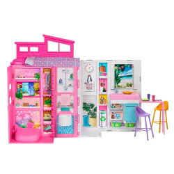 バービー（Barbie）バービー65 ちきゅうにやさしい　2かいだてのピンクのおうち【着せ替え人形・ドールハウス、アク…