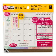 能率 2026年4月始まり NOLTY(ノルティ) カレンダー卓上インデックス月曜始まり（B6横）U266 （［カレンダ…