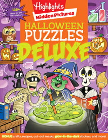 Halloween Puzzles Deluxe: Halloween Activity Book for Kids, 135 Glow-In-The-Dark Stickers, 96-Pages HIDDEN PICTURES HALLOWEEN PUZZ （Highlights Hidden Pictures） [ Highlights ]
