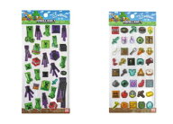 【セット商品】Minecraft　ぷっくりったいシール　クリーパー＆エンダーマン + Minecraft　ぷっくりった…