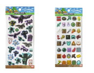 【セット商品】Minecraft　ぷっくりったいシール　集合 + Minecraft　ぷっくりったいシール　モチーフ