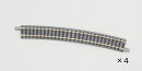 TOMIX カーブレールC541-15 (F) (4本セット) 【1853】 (鉄道模型 ジオラマ)