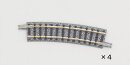 TOMIX カーブレールC280-15 (F) (4本セット) 【1854】 (鉄道模型 ジオラマ)