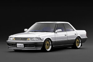 ignition model TOYOTA MARKII2.5 GT TWIN turbo (JZX81)Pearl White / Silver (1/18 Scale) �yIG3856�z (�~�j�J�[)