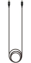 Type-C to Type-C シリコン 急速充電 ケーブル1.2m 60W AMP-009 ブラック