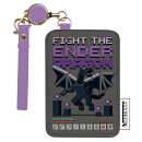 Minecraft　リール付きパスケース　エンダードラゴン