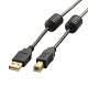 USB2.0ケーブル／フェライトコア付 ABタイプ／1.5m（ブラック）