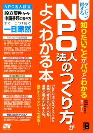 ダンゼン得する知りたいことがパッとわかるNPO法人のつくり方がよくわかる本 NPO法人設立設立要件から・申請書類の書き方まで、 [ 渕こずえ ]