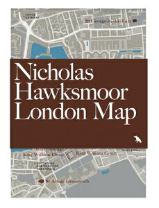 Nicholas Hawksmoor London Map MAP-NICHOLAS HAWKSMOOR LONDON iBlue Crow Media Architecture Mapsj [ Owen Hopkins ]