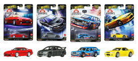 【セット商品】ホットウィール(Hot Wheels)　カーカルチャー ローニン・ラン2　'89 トヨタ スープラ + ランサー エボリューション IX + マッド・マイク マツダ RX-3 ワゴン/ ルモルク + 日産 スカイライン GT-R (R32) パンデム