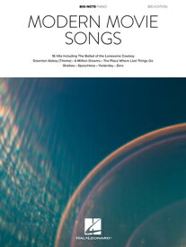 Modern Movie Songs - 3rd Edition - Big-Note Piano Songbook with Lyrics MODERN MOVIE SONGS - 3RD /E - [ Hal Leonard Corp ]