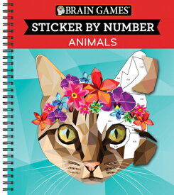 Brain Games - Sticker by Number: Animals (28 Images to Sticker) BRAIN GAMES - STICKER BY NUMBE （Brain Games - Sticker by Number） [ Publications International Ltd ]