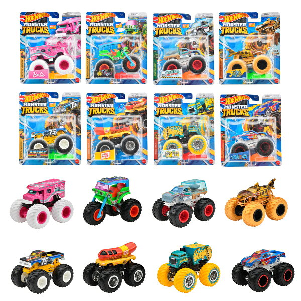 楽天ブックス ホットウィール(Hot Wheels) モンスタートラック 164アソート 【ミニカー8台入り BOX販売】 【3才