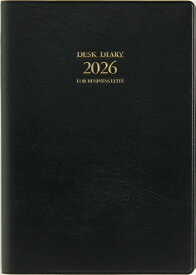 2026年　手帳　4月始まり　No.912　デスクダイアリー　　[黒]高橋書店　A5判　　ウィークリー （ダイアリー）