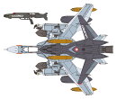 1/72 VF-0A ガウォーク w/ゴースト “マクロスゼロ” 【65913】 (プラモデル)