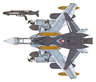 1/72 VF-0A ガウォーク w/ゴースト “マクロスゼロ” 【65913】 (プラモデル)