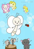 まっしろなちょうちょ
