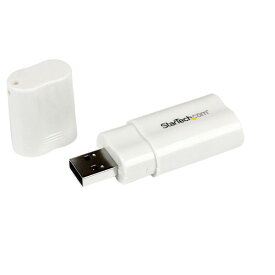 USBオーディオ／サウンド変換アダプタカード 1x USB A （オス）-2x 3.5mmミニジャック （メス）