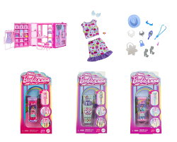 【セット商品】バービー(Barbie) おもちゃ6種セット(クローゼット+マイクロドール+ドール用服&アクセサリーセ…