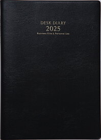 2025年　手帳　4月始まり　No.931　デスクダイアリー　　[黒]高橋書店　　　ウィークリー （ダイアリー）
