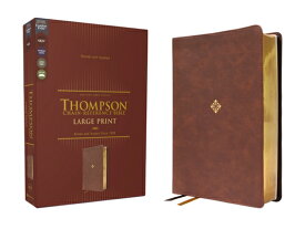 Nkjv, Thompson Chain-Reference Bible, Large Print, Leathersoft, Brown, Red Letter, Comfort Print NKJV THOMPSON CHAIN-REF BIBLE [ Frank Charles Thompson ]