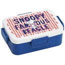 SNOOPY スヌーピー チェックロゴ　お弁当箱 一段 650ml しっかり4点ロック ランチボックス