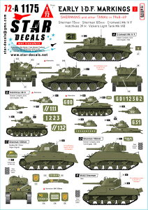 Star Decals 1/72 p CXG IDFԗ2 1948-49N̐ V[}/NEF/I`LX/BbJ[X ySD72-A1175z (vf)