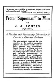 From Superman to Man FROM SUPERMAN TO MAN 5/E [ J. A. Rogers ]
