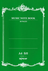 MUSIC�@NOTE�@BOOK�@���y5���m�[�g�@A4�@8�i