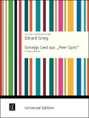 【輸入楽譜】グリーグ, Edvard Hagerup: 付随音楽「ペール・ギュント」 Op.23より ソルヴェーグの歌/フルートとピアノ用編曲/Stolba編