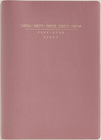 2026年　手帳　4月始まり　No.954　5年卓上日誌　　[ピンク]高橋書店　A5判 （連用ダイアリー）