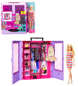 バービー(Barbie) バービーとパープルのクローゼット コーディネートいろいろ！ドール＆ファッションセット 【バービー人形】【着せ替え人形】　【ドール&アクセサリー】 【3才~】 HJL66