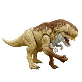 マテル ジュラシックワールド(JURASSIC WORLD) 　バトルアクション！ほえるディストータス・レックス 子供向けフィギュア 恐竜 おもちゃ 全長:約50cm 4歳から ブラウン JGB58