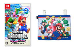 【セット商品】スーパーマリオブラザーズ ワンダー＋マリオ,ショルダー付きマルチポシェット