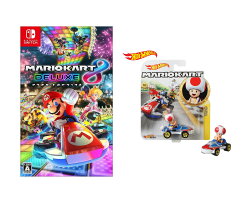 【セット商品】マリオカート8 デラックス + ホットウィール マリオカート(MARIO KART) キノピオ スニーカー GBG30