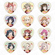 ラブライブ！虹ヶ咲学園スクールアイドル同好会 ハート型カンバッジ Cafe party ver．