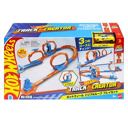 ホットウィール(Hot Wheels) トリプルループ プレイセット ミニカー1台付 乗り物おもちゃ プレイセット 4歳から オ…