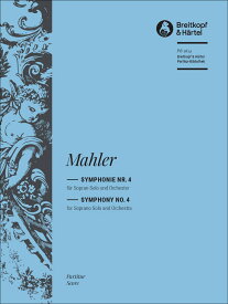 【輸入楽譜】マーラー, Gustav: 交響曲 第4番 ト長調(最終版 1911年)/Riedel編: 指揮者用大型スコア(紙装) [ マーラー, Gustav ]