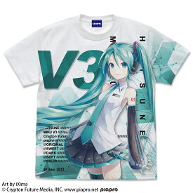 初音ミク V3 フルグラフィックTシャツ Ver.3.0/WHITE-M