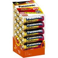 Panasonic アルカリ乾電池 単3形 20本ホームパック LR6XJ/20SH