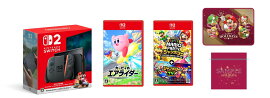 【楽天ブックス限定特典】【セット商品】Nintendo Switch 2（日本語・国内専用） マリオカート ワールド セット+カービィのエアライダー+スーパー マリオパーティ ジャンボリー ＋ ジャンボリーTV(ブランケット＋ラッピング袋)