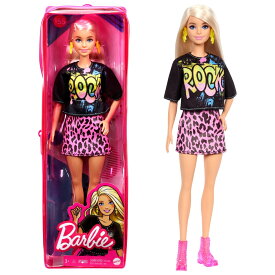 バービー(Barbie) ファッショニスタ ブラックTシャツ GRB47 【専用収納ケース付き】